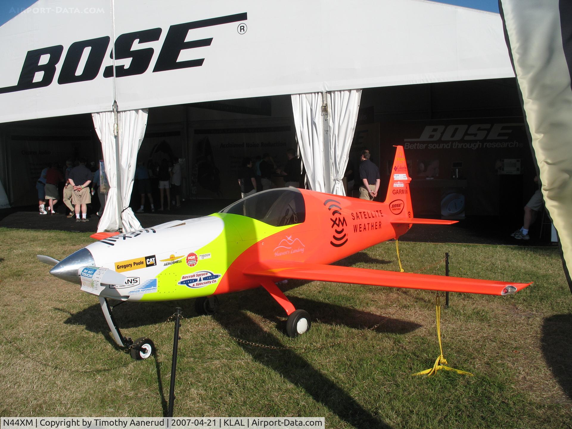 N44XM, 1995 Reflex Lightning Bug 2 C/N 114, Sun-n-Fun 2007, 2 Stroke 115 HP, 215 mph cruising speed, 85 mph landing speed