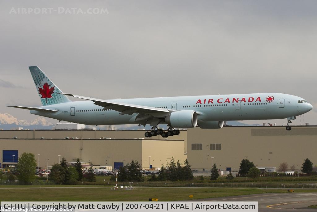C-FITU, 2007 Boeing 777-333/ER C/N 35254, First flight from Paine Field