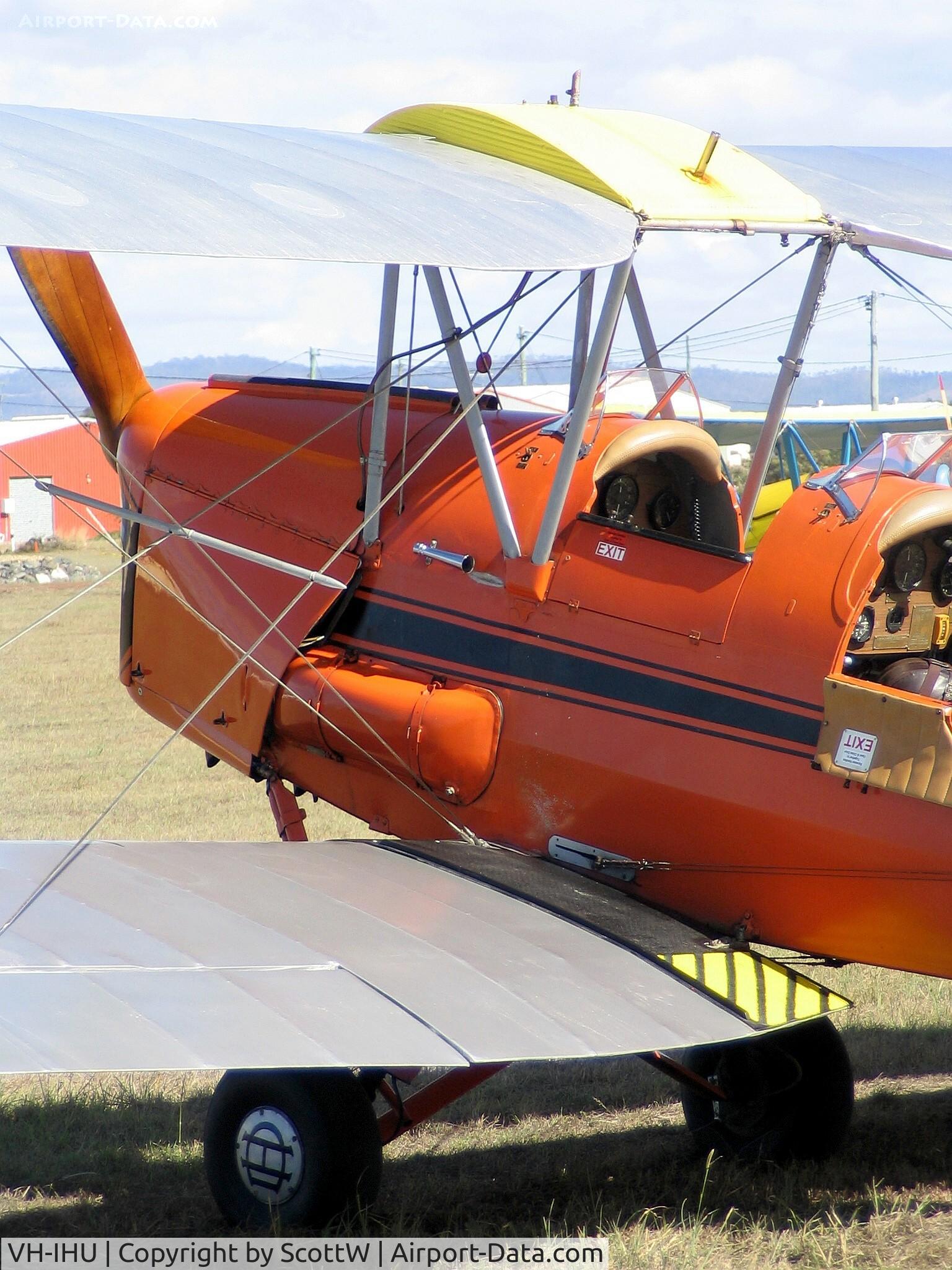VH-IHU, 1942 De Havilland Australia DH-82A Tiger Moth C/N DHA434, image taken at Watts Bridge Memorial airfield