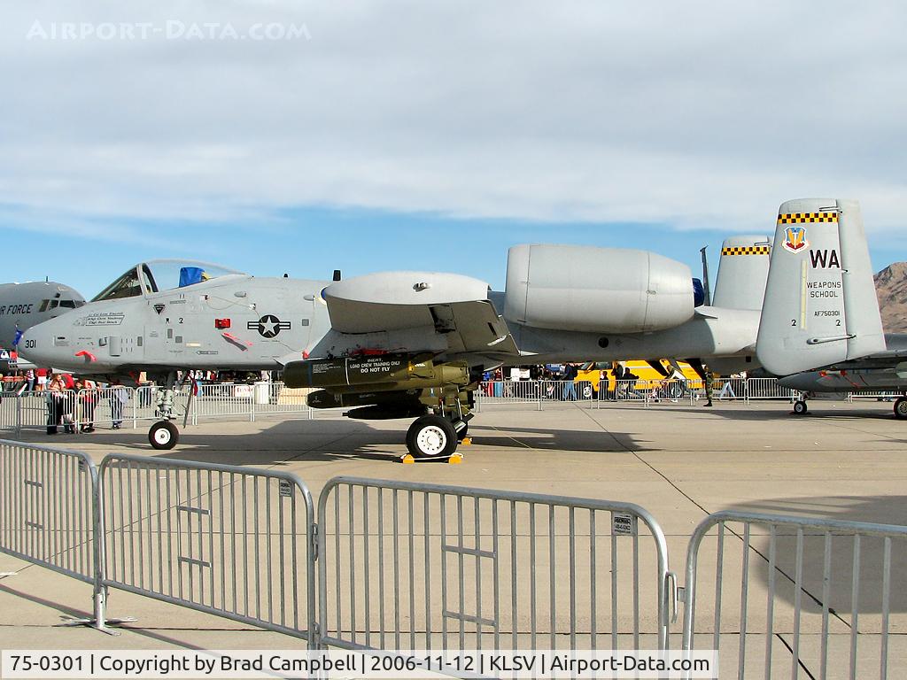 75-0301, 1975 Fairchild Republic A-10A Thunderbolt II C/N A10-0050, United States - US Air Force (USAF) / Fairchild A-10A Thunderbolt II (cn-A10-0050) / Weapons School - Aviation Nation 2006