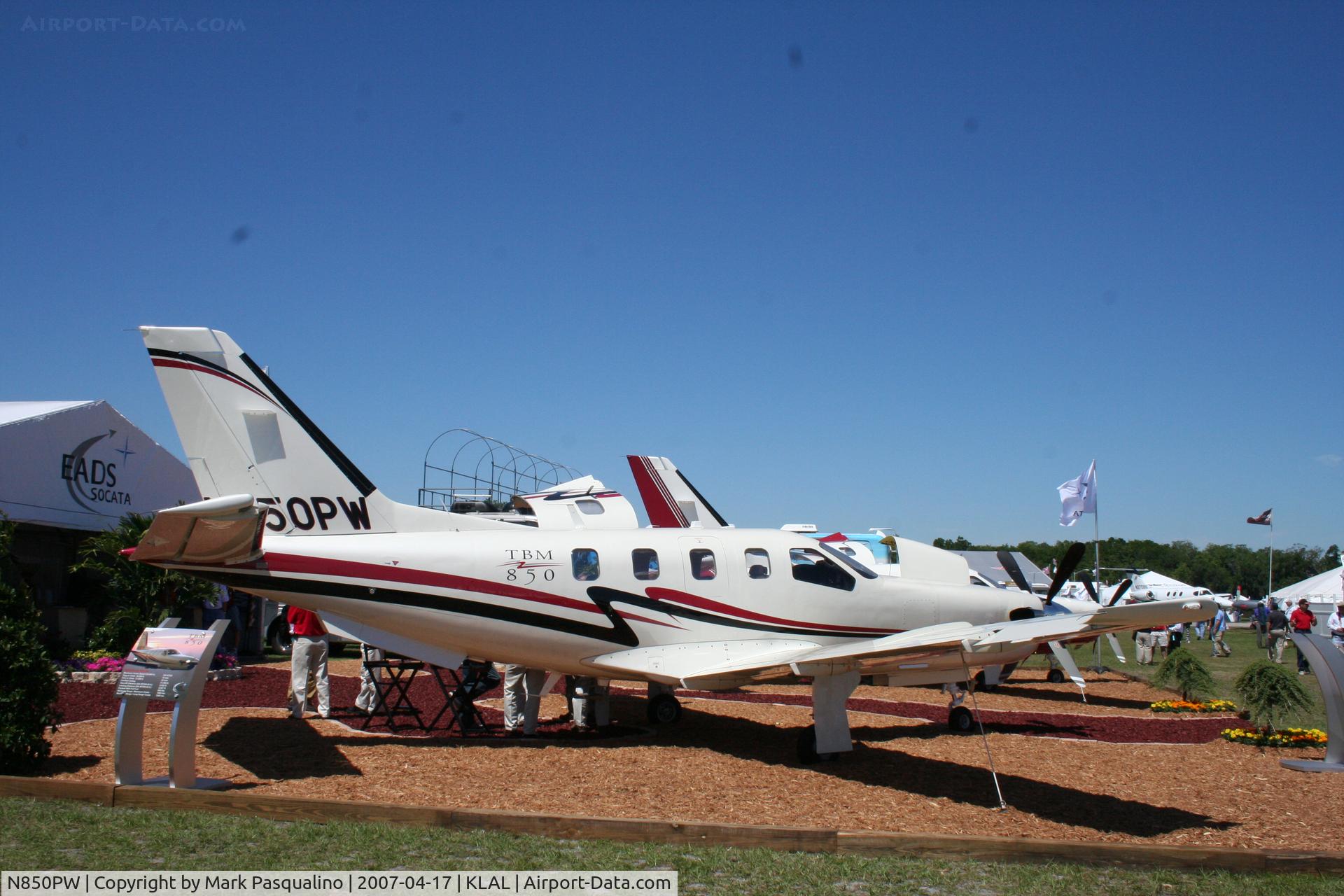 N850PW, 2007 Socata TBM-700 C/N 390, TBM 700