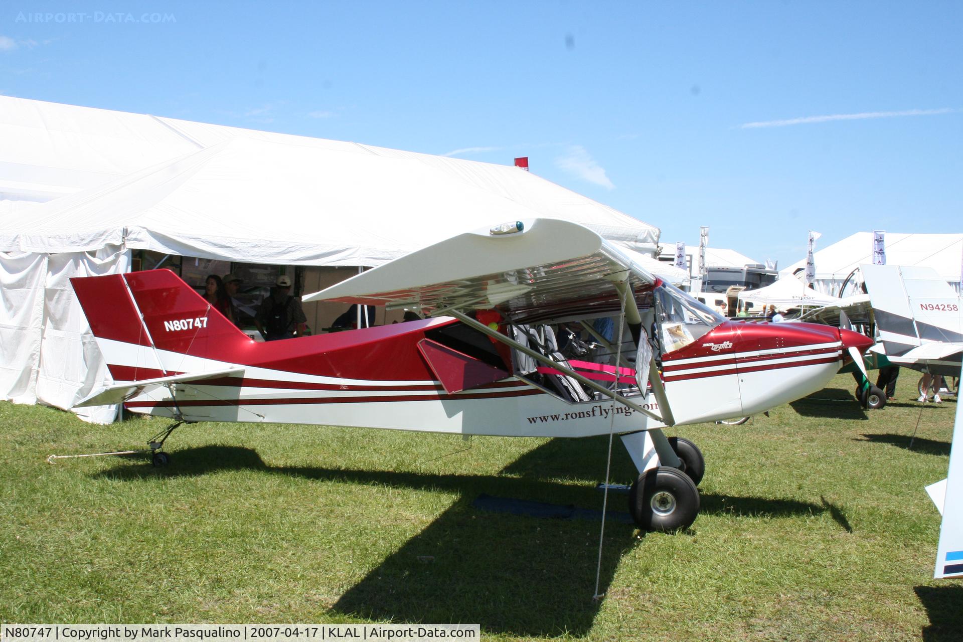N80747, 2006 Rans S-6S Coyote II C/N 08031513, Rans S-6S
