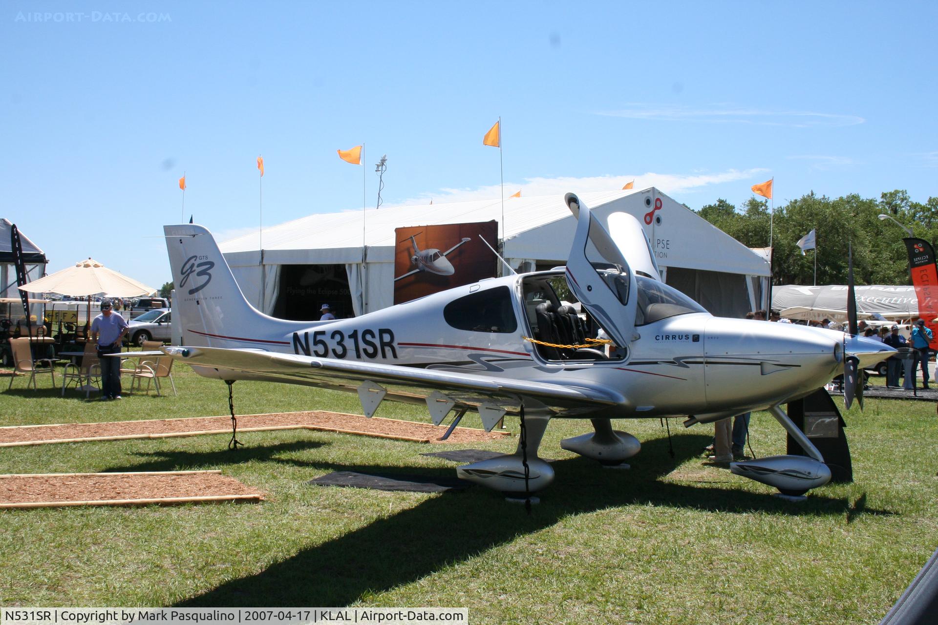N531SR, 2007 Cirrus SR22 C/N 2438, SR22