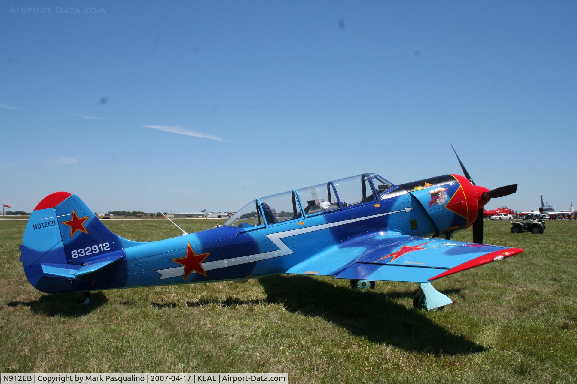 N912EB, 1983 Yakovlev (Aerostar) Yak-52 C/N 832912, YAK-52