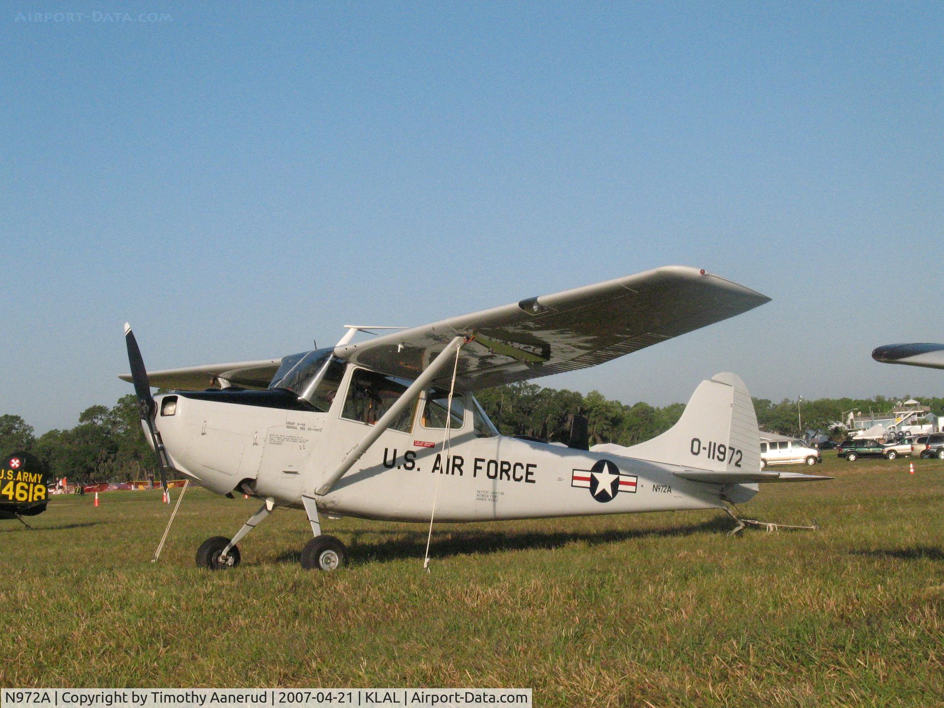 N972A, 1951 Cessna L-19A Bird Dog C/N 5111972, Sun-n-Fun 2007