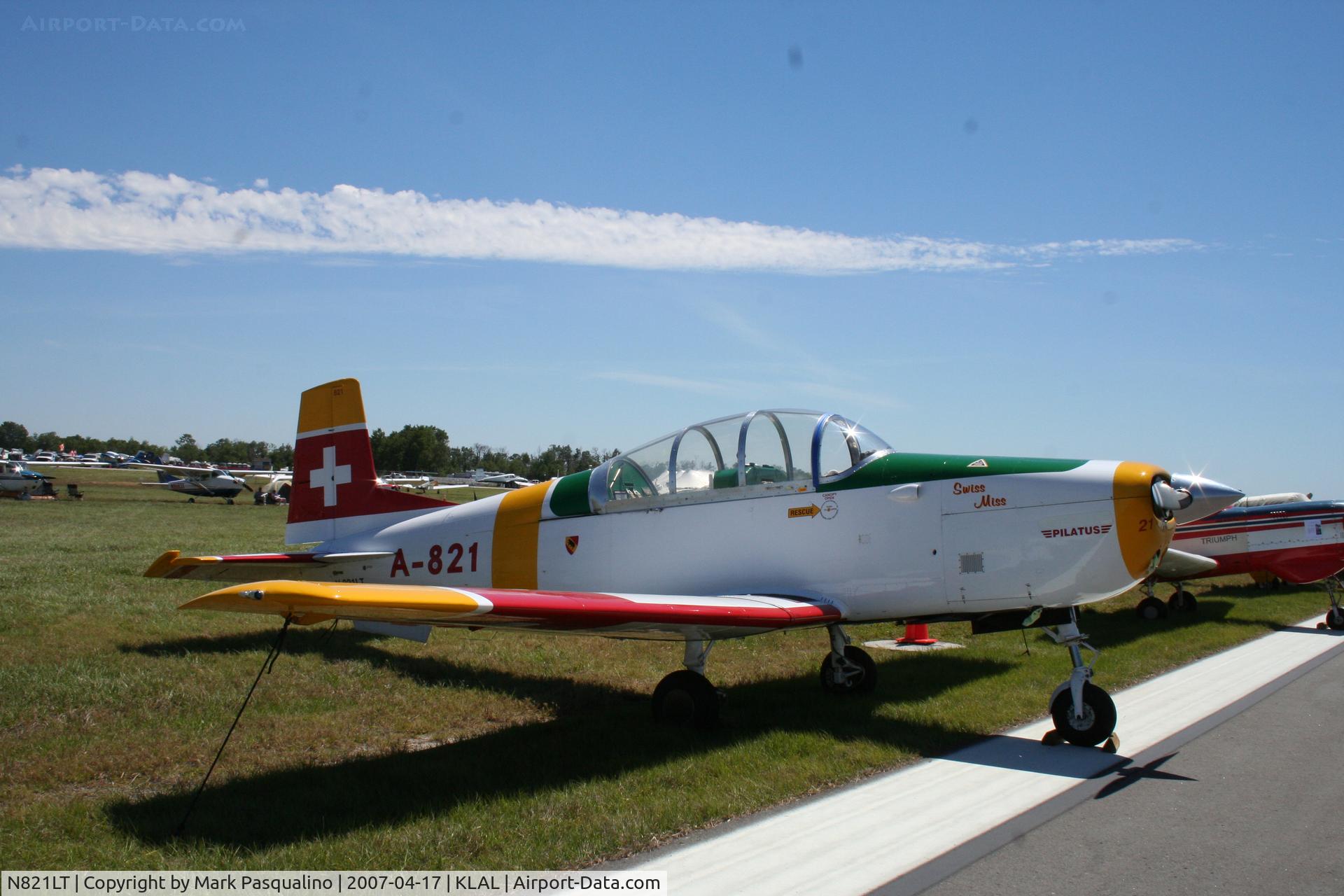 N821LT, 1958 Pilatus P3-05 C/N 459-8, P3-05