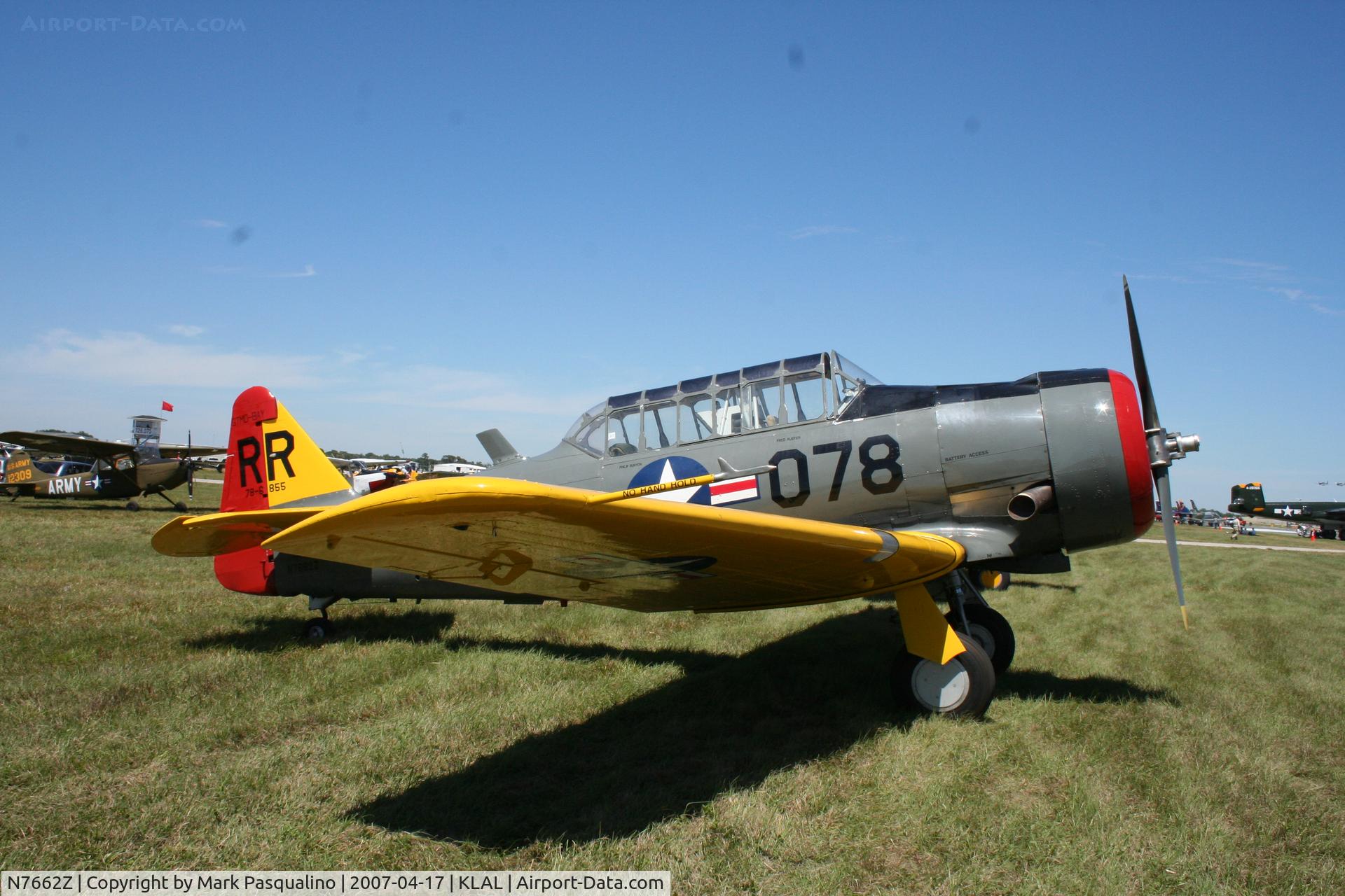 N7662Z, 1942 North American AT-6A Texan C/N 786855, NorthAmerican AT-6A