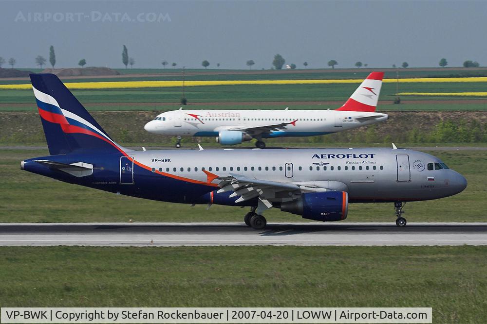 VP-BWK, 2004 Airbus A319-111 C/N 2222, Aeroflot A319.