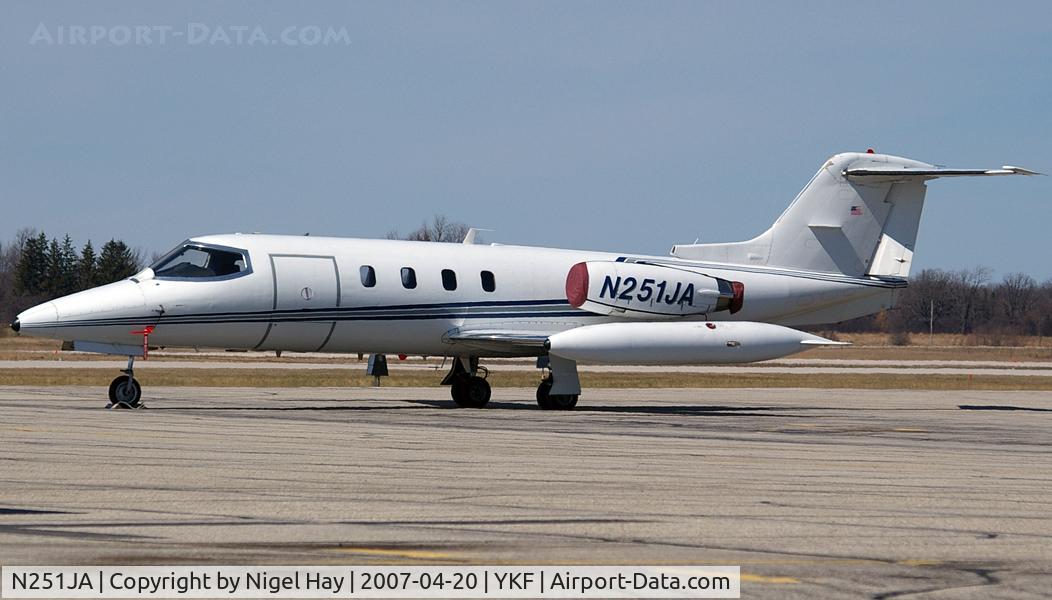 N251JA, 1974 Gates Learjet 25B C/N 150, Parked at YKF