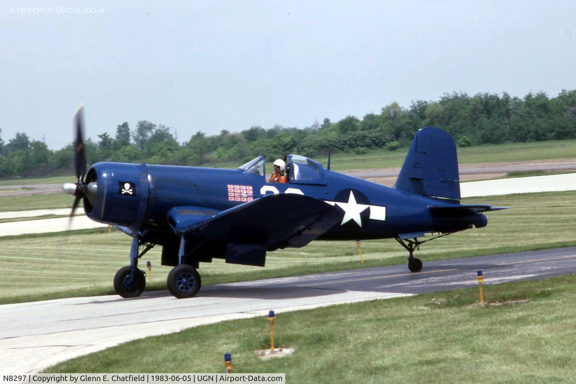 N8297, 1945 Goodyear FG-1D Corsair C/N 3111, Old paint scheme when still N8297