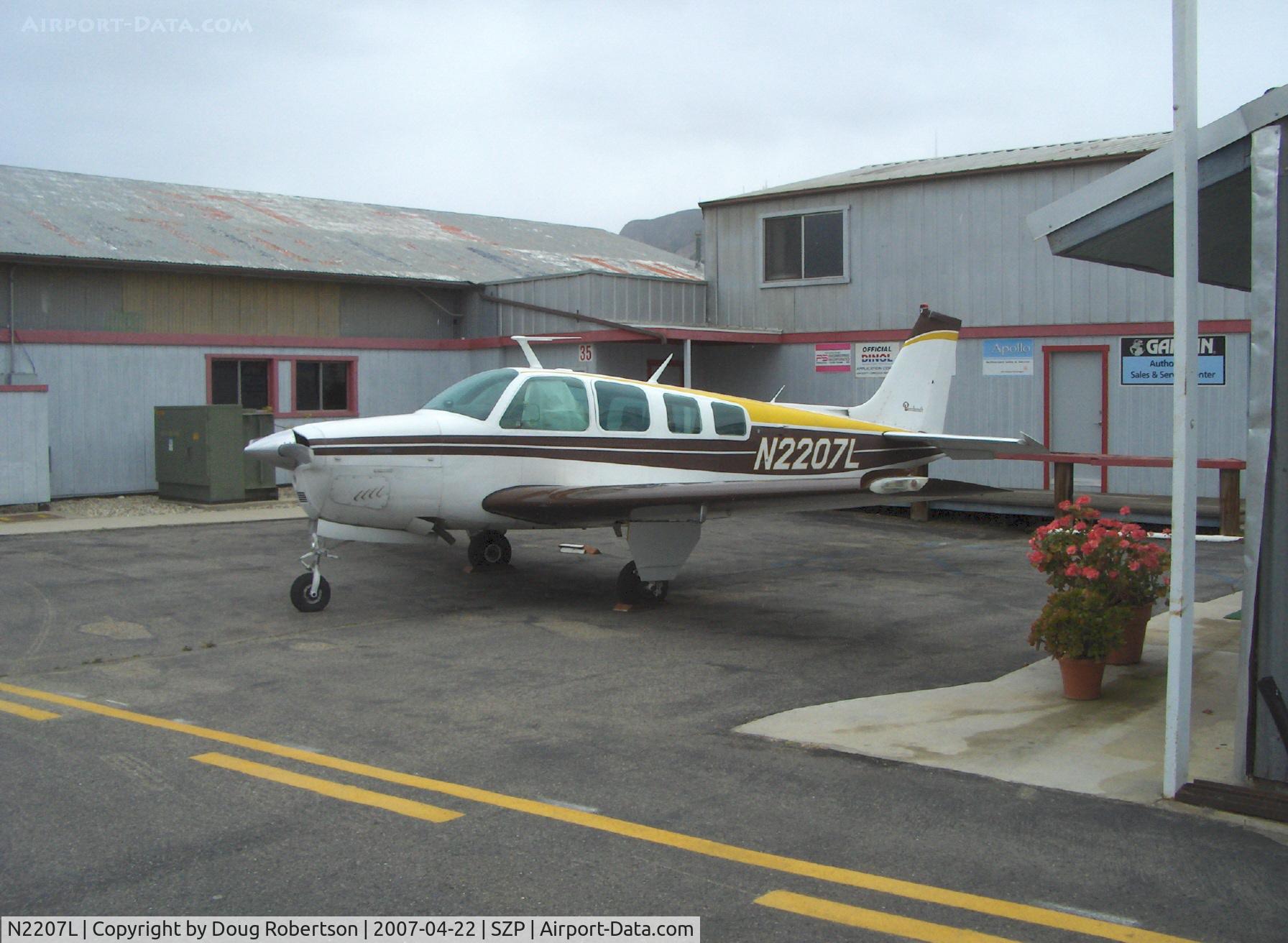 N2207L, 1976 Beech A36 Bonanza 36 C/N E-915, 1976 Beech A36 BONANZA, Continental IO-520 285 Hp
