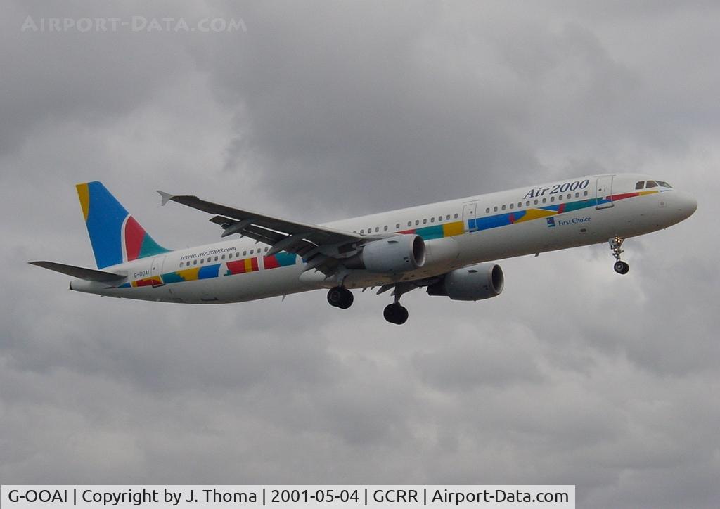 G-OOAI, 1999 Airbus A321-211 C/N 1006, Airbus A321-200