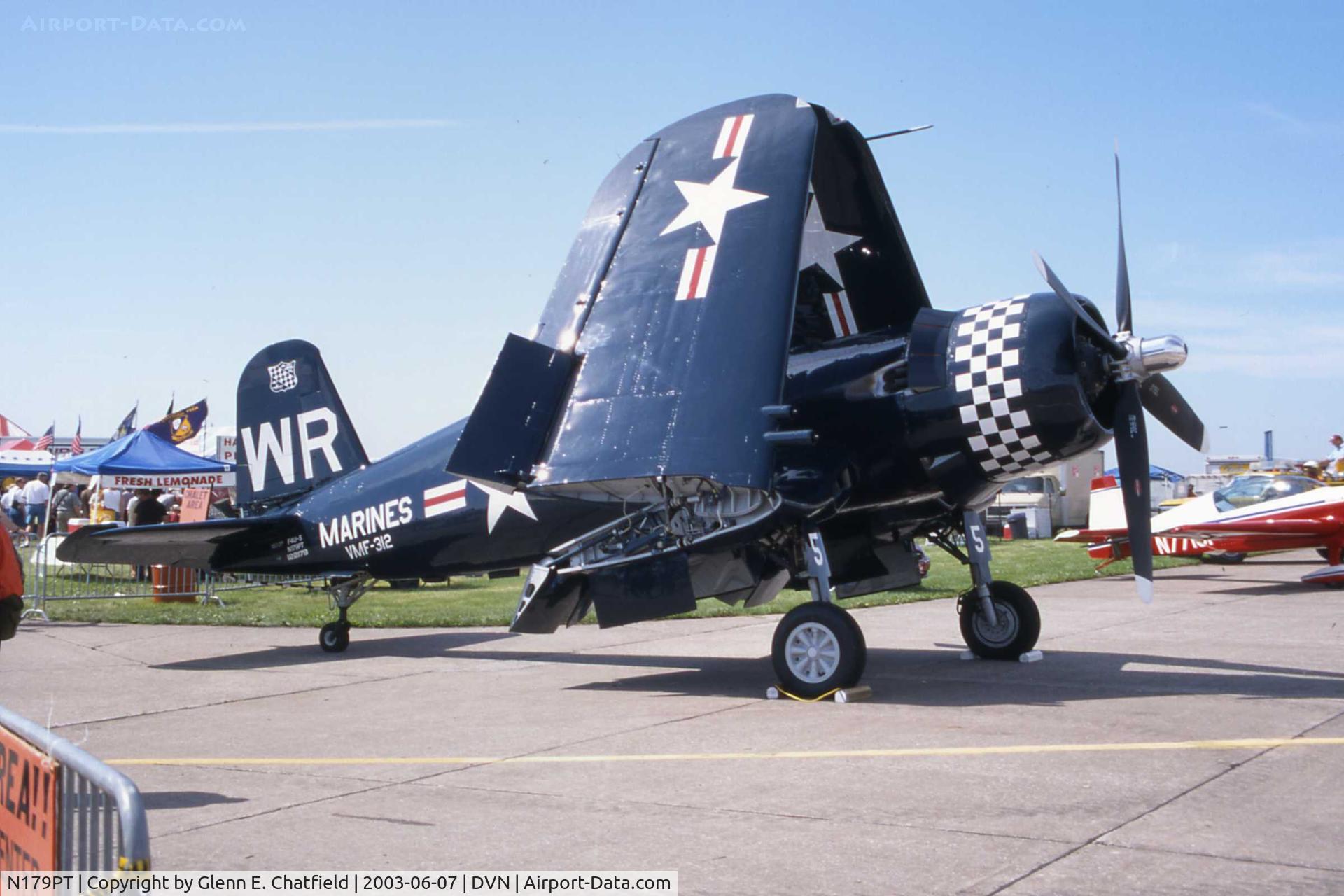 N179PT, 1948 Vought F4U-5 Corsair C/N Not found (Bu122179), F4U-5N  at the Quad Cities Air Show