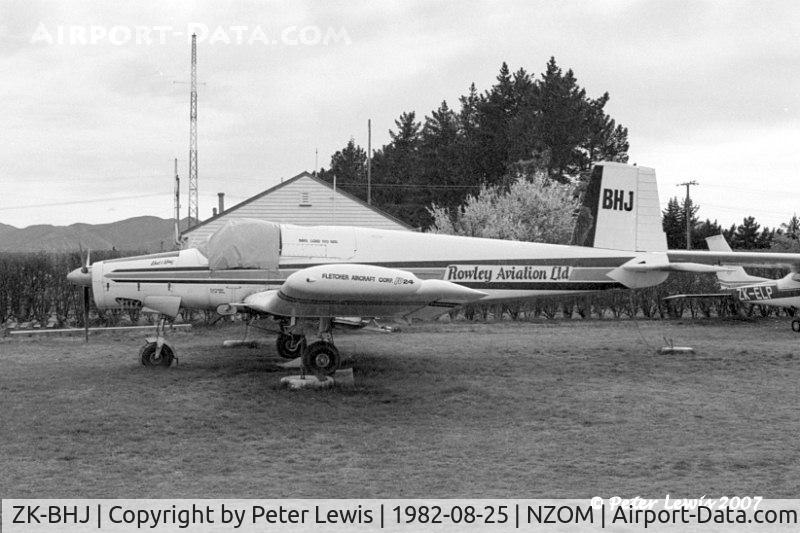 ZK-BHJ, Fletcher FU24-950M C/N 12, Fu-24 built in 1955