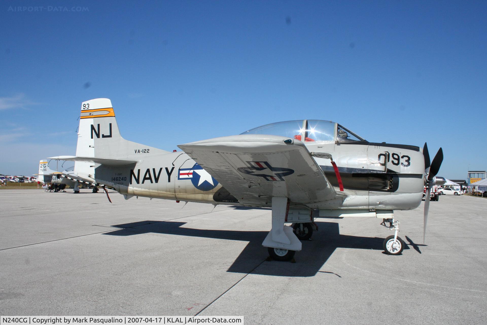 N240CG, North American T-28C Trojan C/N 252-3 (146240), North American T-28C