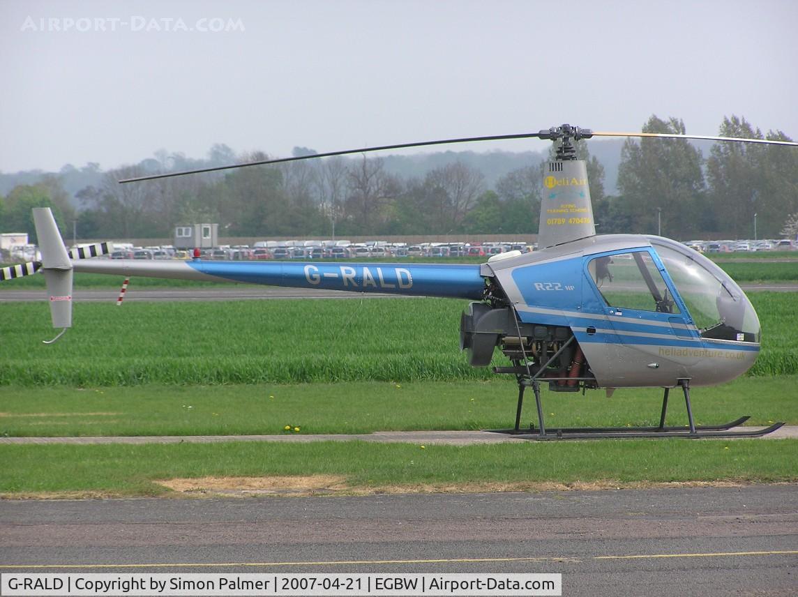 G-RALD, 1981 Robinson R22 C/N 0218, Robinson R22HP at Wellesbourne