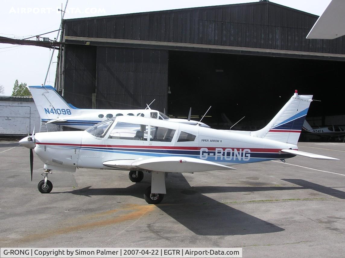 G-RONG, 1973 Piper PA-28R-200 Cherokee Arrow II C/N 28R-7335148, Piper PA-28