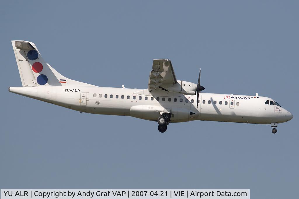YU-ALR, 1993 ATR 72-202 C/N 357, JAT ATR72