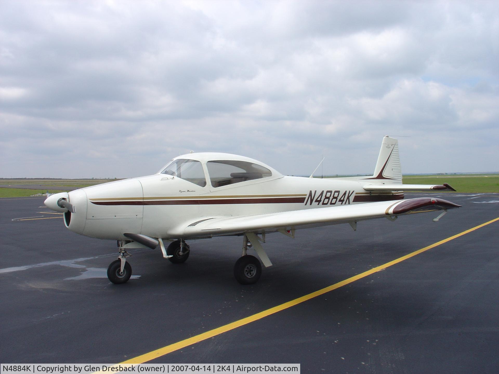 N4884K, 1949 Ryan Navion A C/N NAV-4-1884, N4884K on the ramp in OK