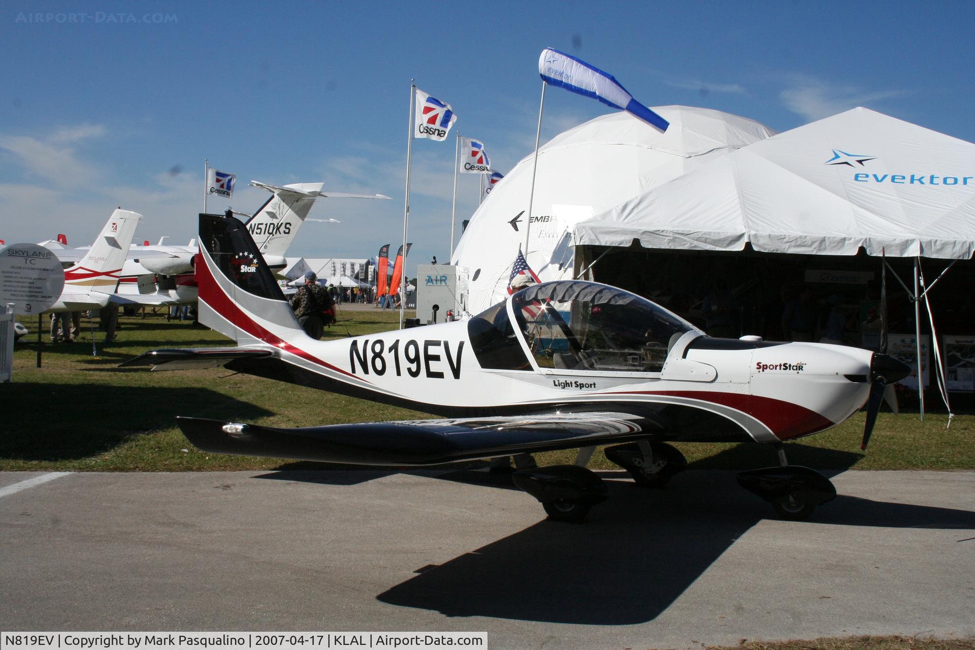 N819EV, 2007 Evektor-Aerotechnik Sportstar C/N 20070819, Sportstar
