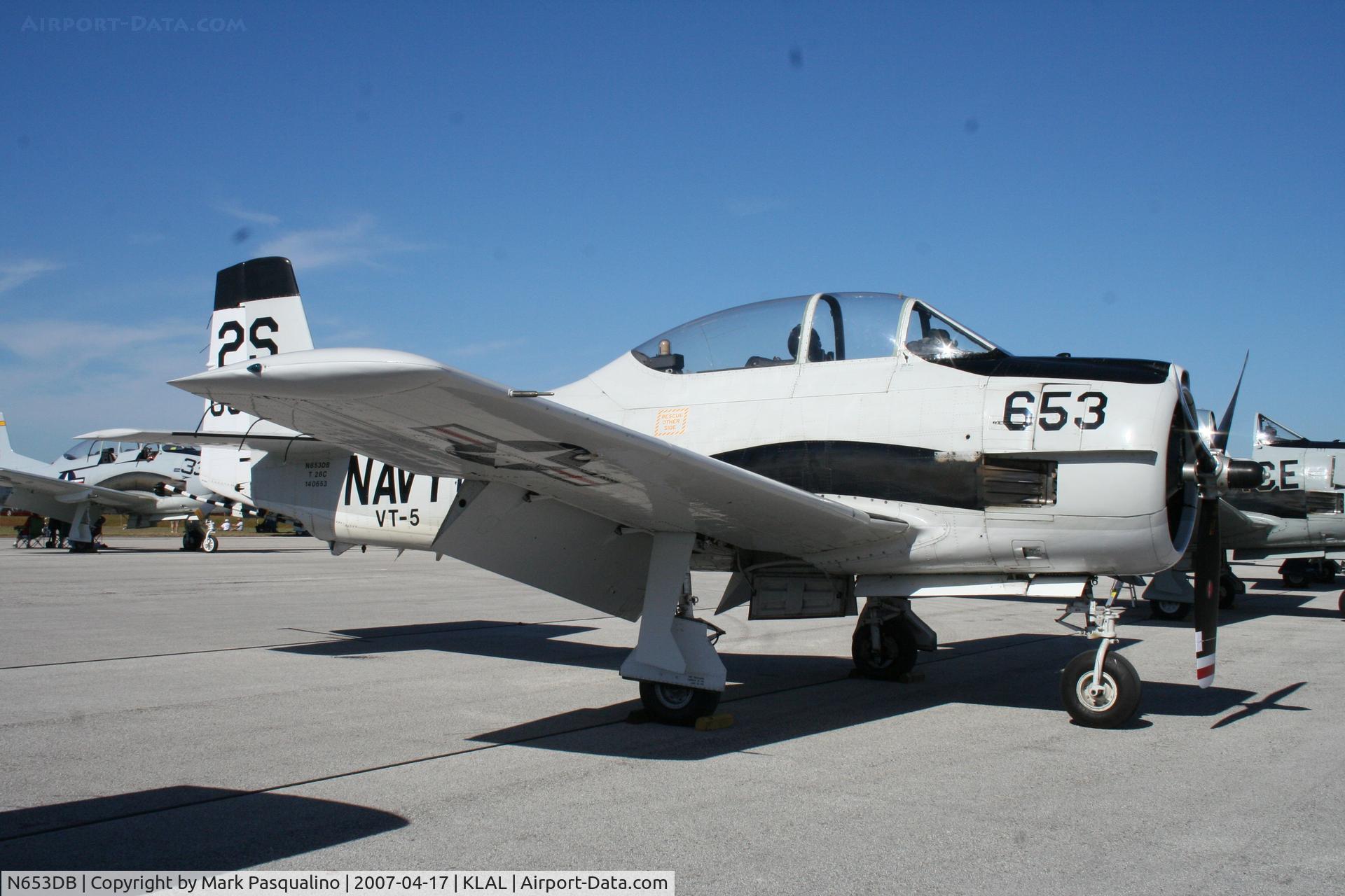 N653DB, 1957 North American T-28C Trojan Trojan C/N 226-230, North American T-28C