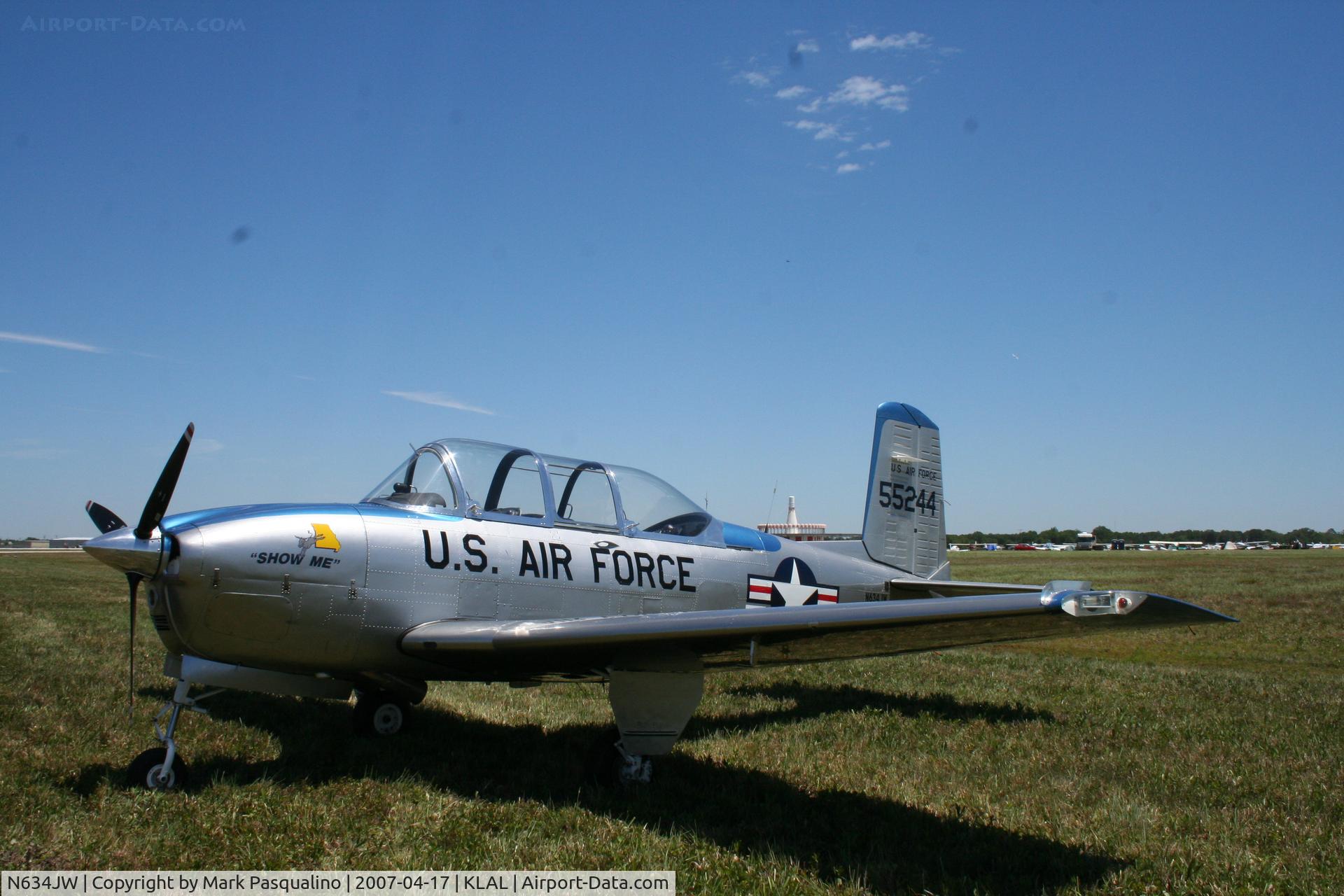 N634JW, Beech A45 C/N G-801, Beech T-34A