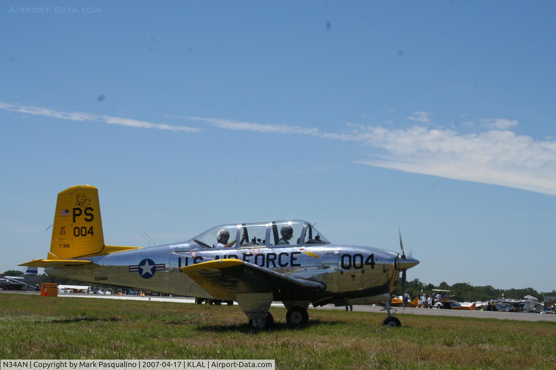 N34AN, 1954 Beech T34 Mentor C/N CG-4, Beech T-34A