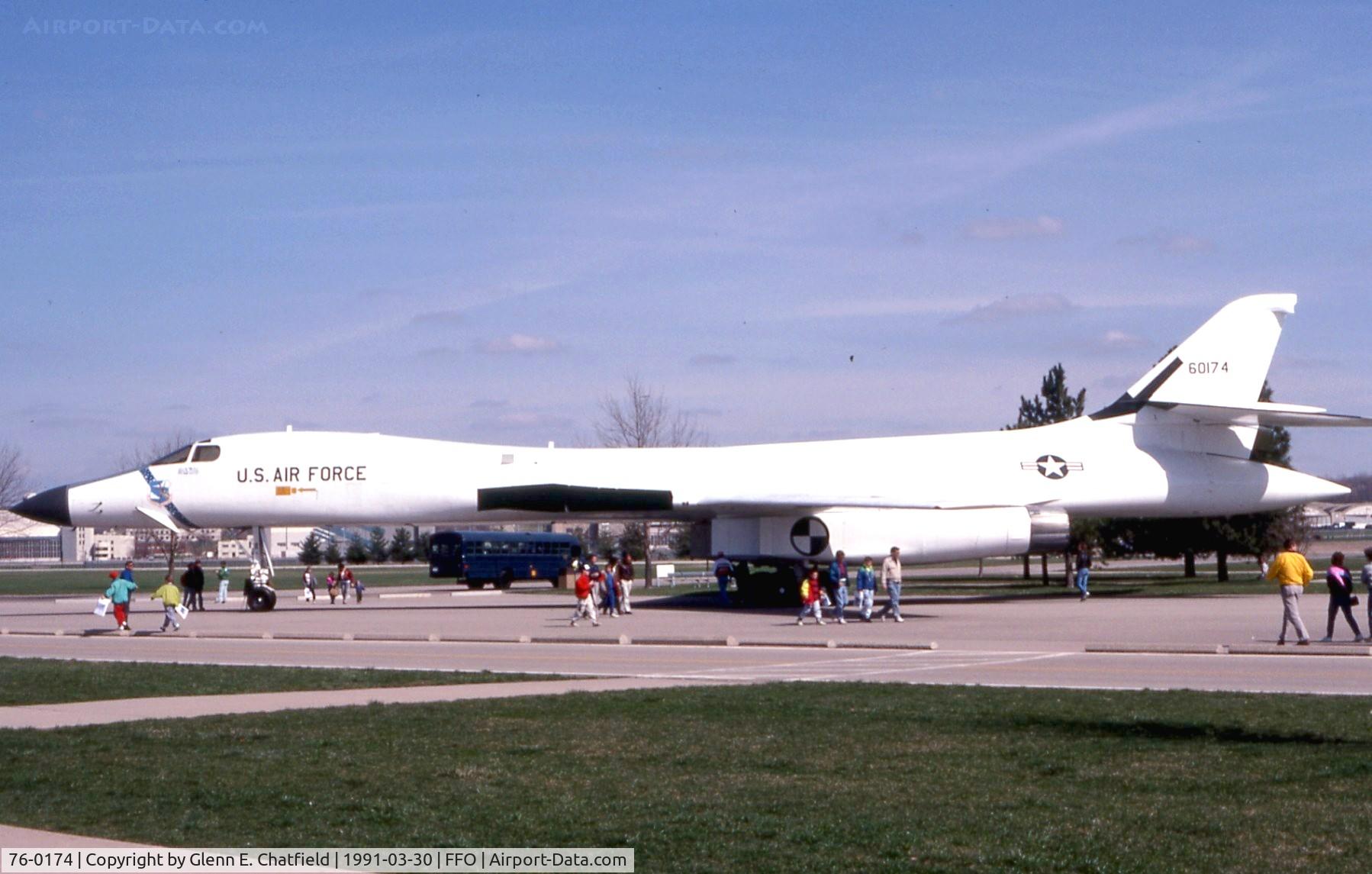 76-0174, 1976 Rockwell B-1A Lancer C/N 004, B-1A when at the National Museum of the U.S. Air Force