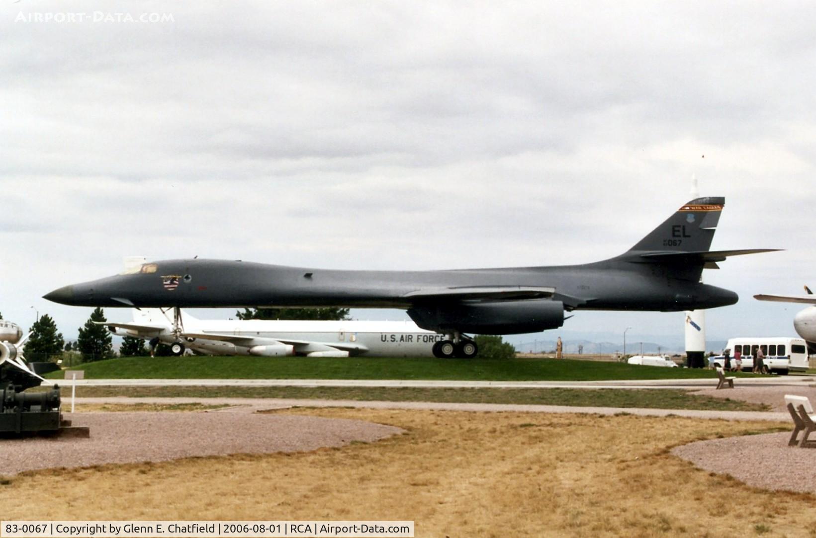 83-0067, 1983 Rockwell B-1B Lancer C/N 4, B-1B at the South Dakota Air & Space Museum