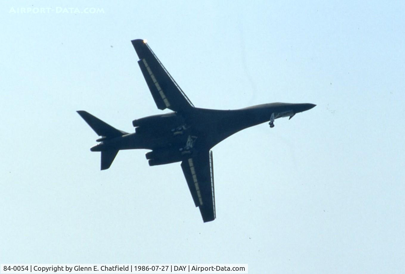 84-0054, 1984 Rockwell B-1B Lancer C/N 14, B-1B at the Dayton International Air Show