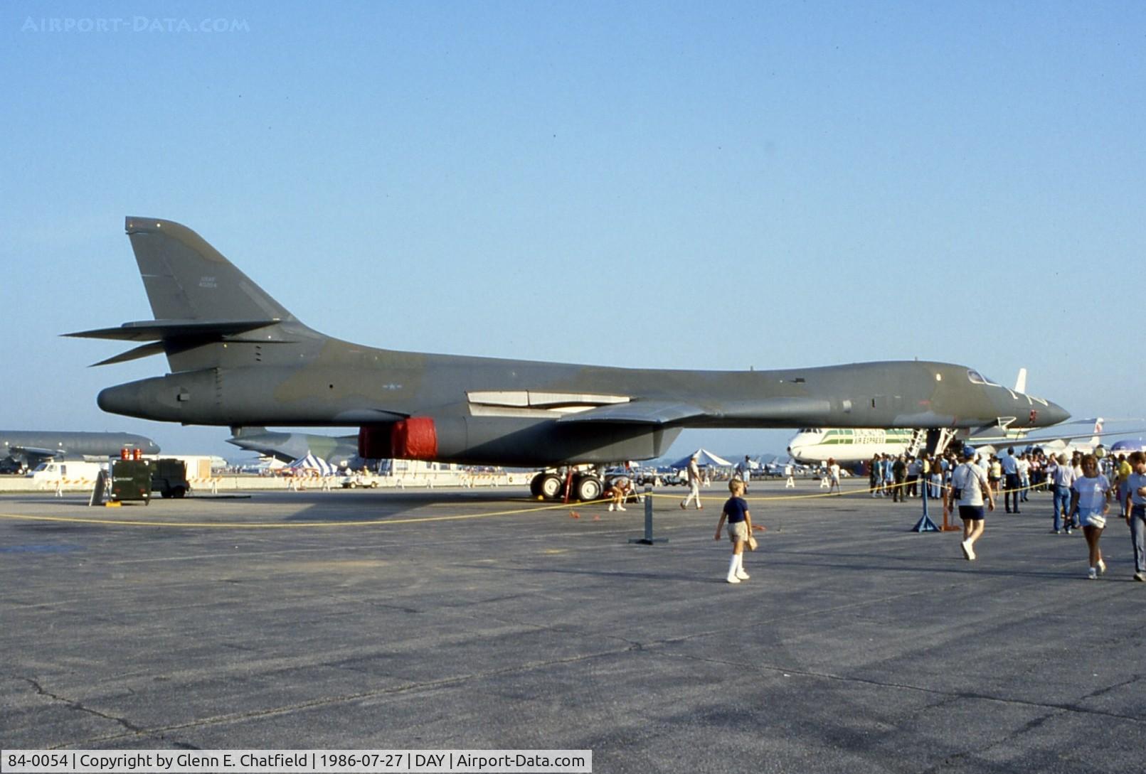 84-0054, 1984 Rockwell B-1B Lancer C/N 14, B-1B at the Dayton International Air Show