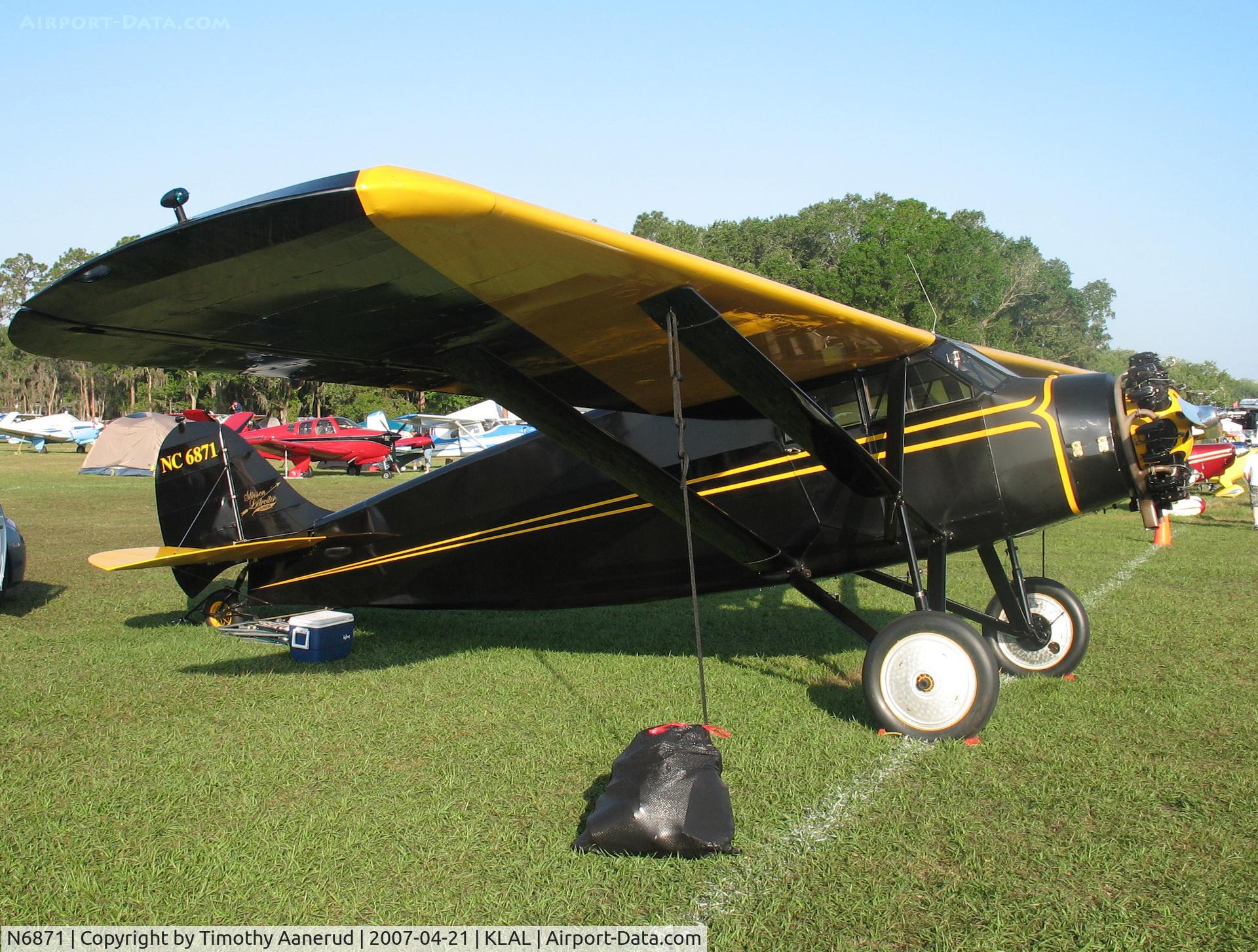 N6871, 1928 Stinson SM-2 C/N 1007, Sun-n-Fun 2007