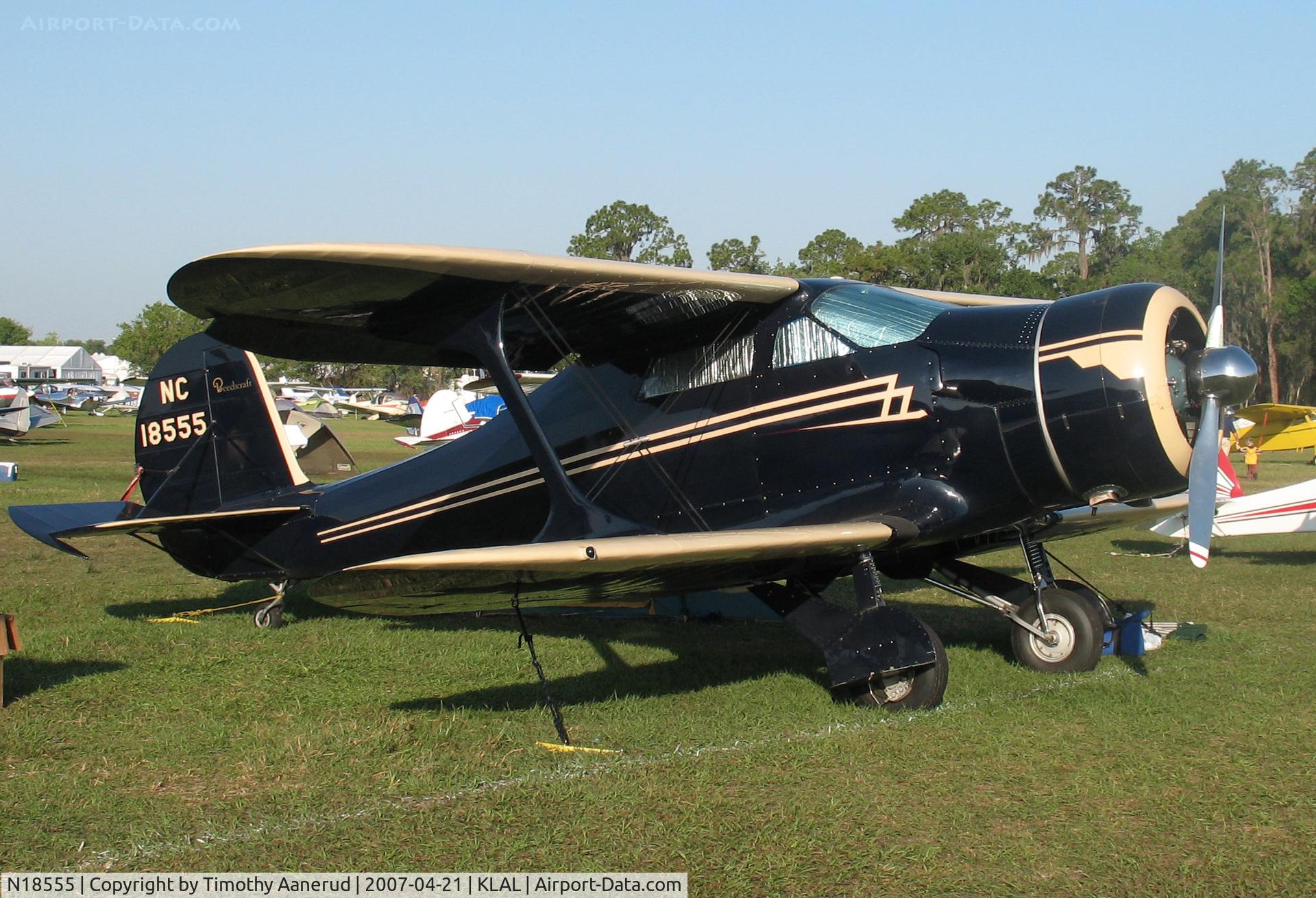 N18555, 1937 Beech F17D Staggerwing C/N 157, Sun-n-Fun 2007