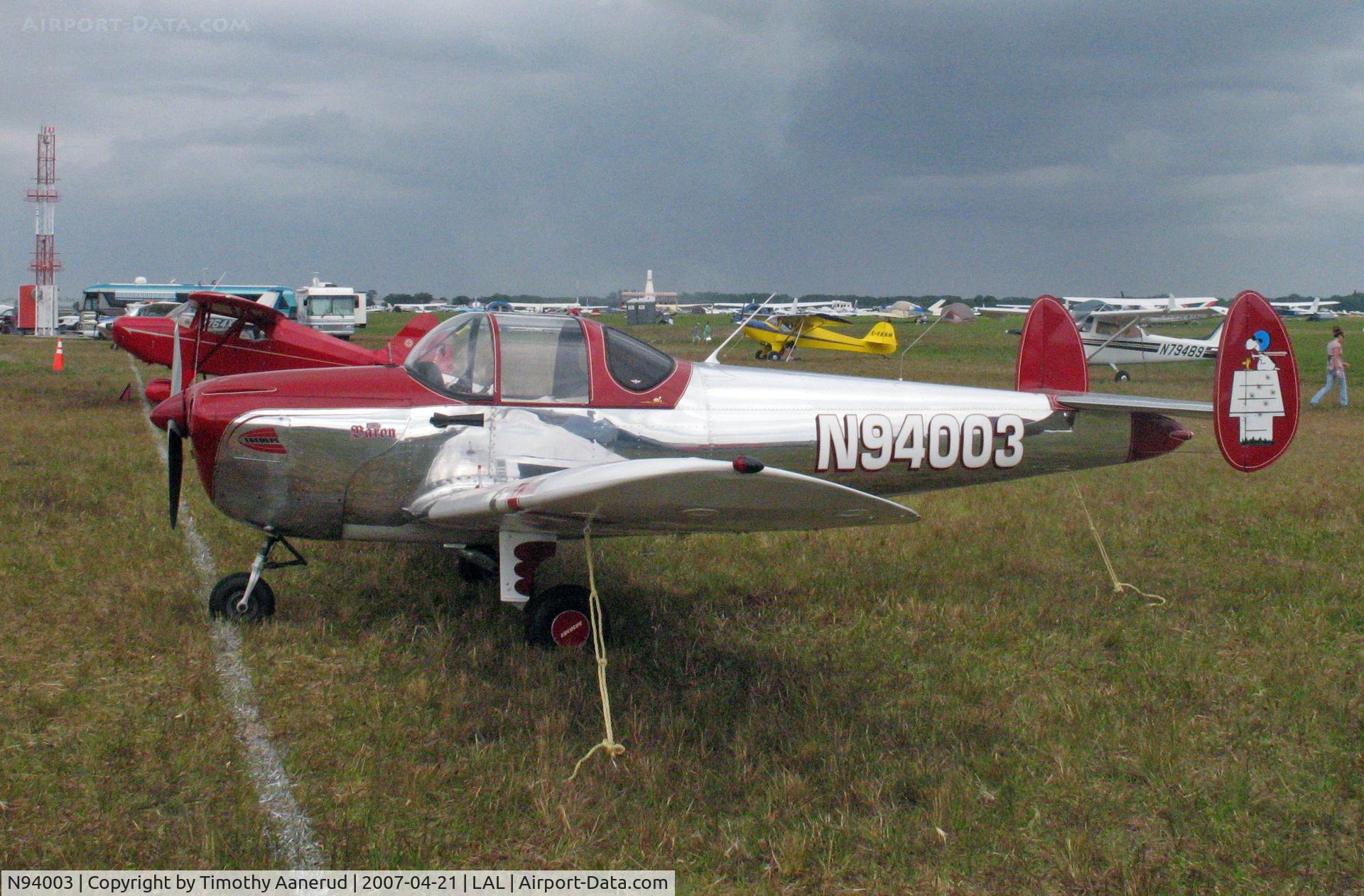 N94003, 1946 Erco 415C Ercoupe C/N 1326, 1946 Ercoupe 415-C, c/n 1326, Sun-n-Fun 2007
