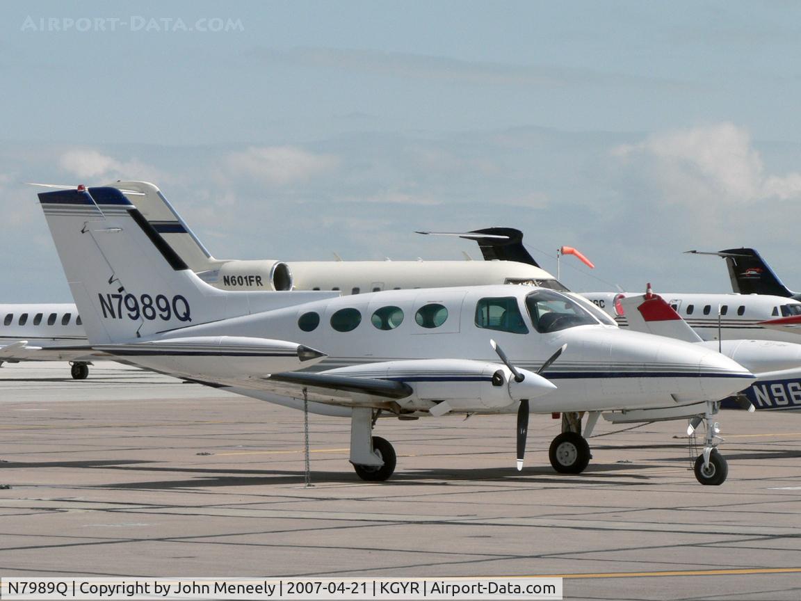 N7989Q, 1971 Cessna 401B C/N 401B0208, A 1971-vintage Cessna twin seen at Goodyear