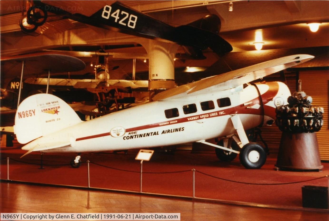 N965Y, Lockheed VEGA 2D C/N 40, Lockheed Vega at the Henry Ford Museum, Dearborn, MI