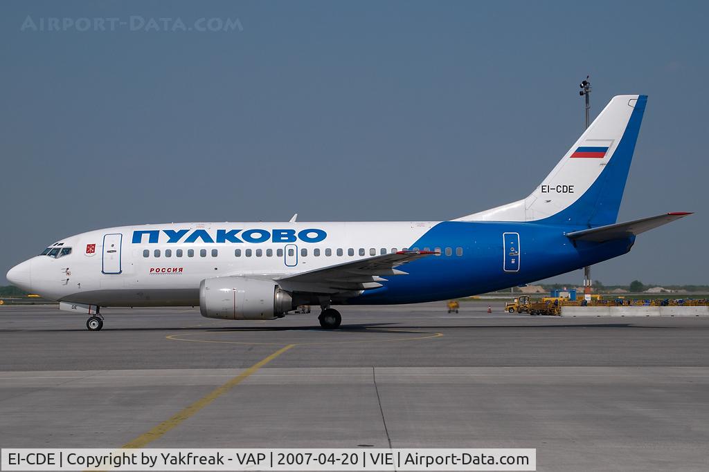 EI-CDE, 1991 Boeing 737-548 C/N 25115, Pulkovo Boeing 737-500 with Rossija sticker