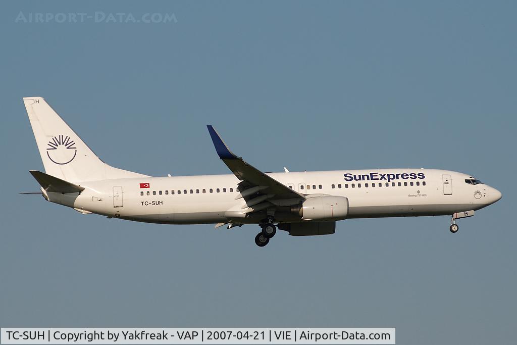 TC-SUH, 2002 Boeing 737-8CX C/N 32366, Sun Express Boeing 737-800
