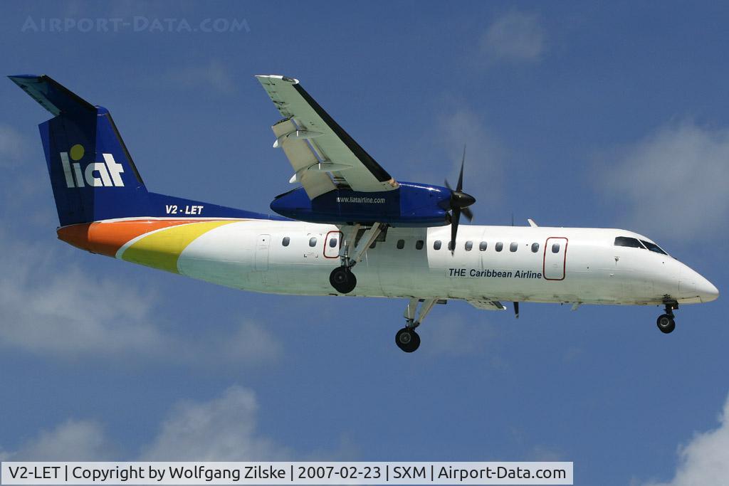 V2-LET, 1995 De Havilland Canada DHC-8-311B Dash 8 C/N 416, visitor
