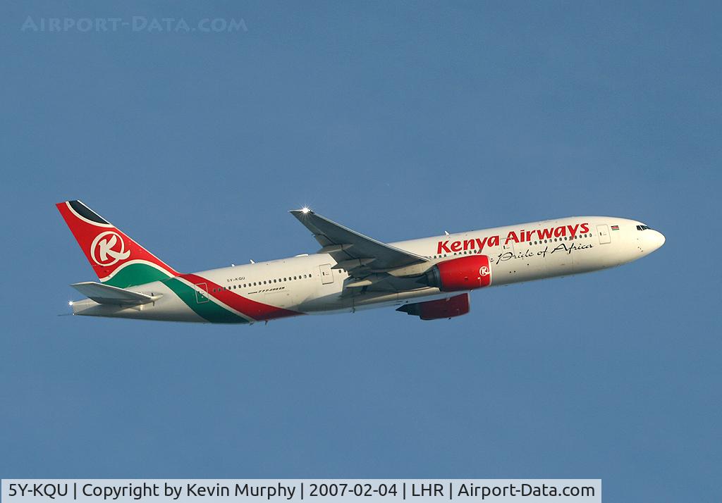 5Y-KQU, 2004 Boeing 777-2U8/ER C/N 33681, Kenyan 767