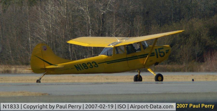 N1833, 1964 Cessna Ector 305A C/N 2005, Just after sneaking back.  Very quiet old girl