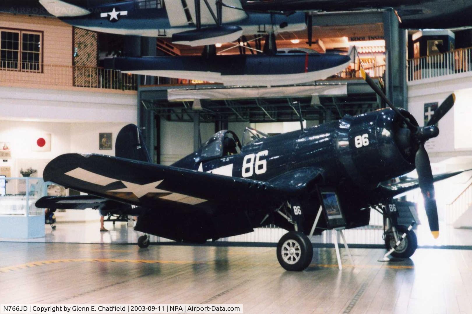 N766JD, Goodyear FG-1D Corsair C/N 3507, FG-1D 92246 at the National Museum of Naval Aviation