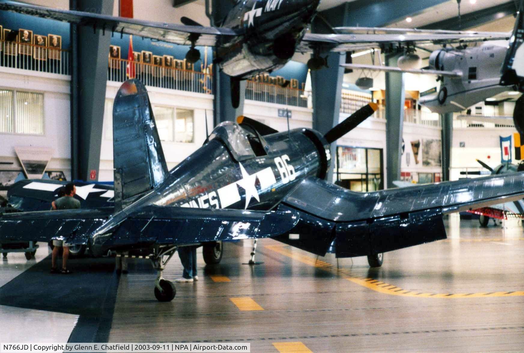 N766JD, Goodyear FG-1D Corsair C/N 3507, FG-1D 92246 at the National Museum of Naval Aviation