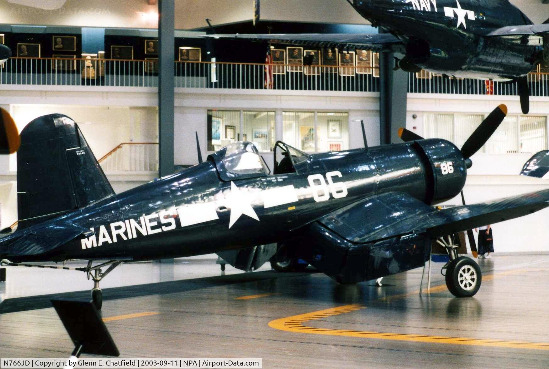 N766JD, Goodyear FG-1D Corsair C/N 3507, FG-1D 92246 at the National Museum of Naval Aviation