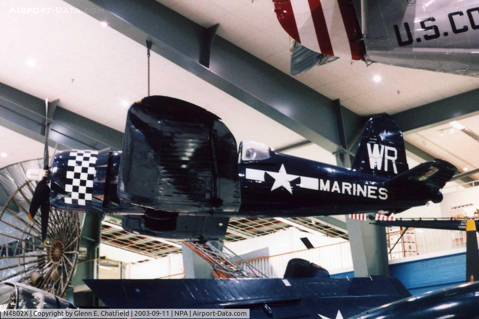 N4802X, Vought F4U-4 Corsair C/N 9503, F4U-4 97142 at the National Museum of Naval Aviation