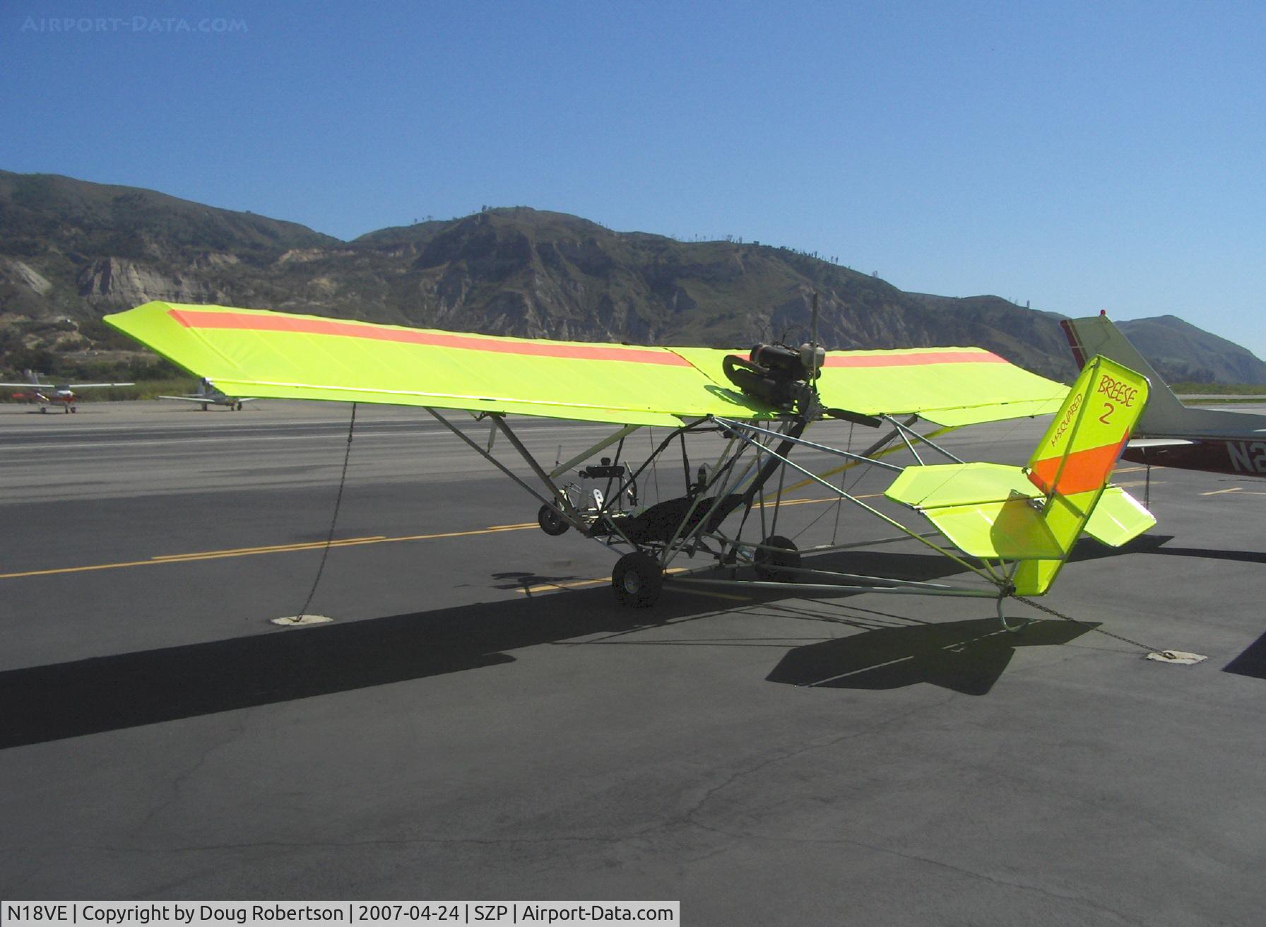 N18VE, 2003 M-Squared Breese 2 C/N 000550, M-Squared BREESE 2 Ultralight, Rotax 503 2 cylinder two-stroke 52 Hp
