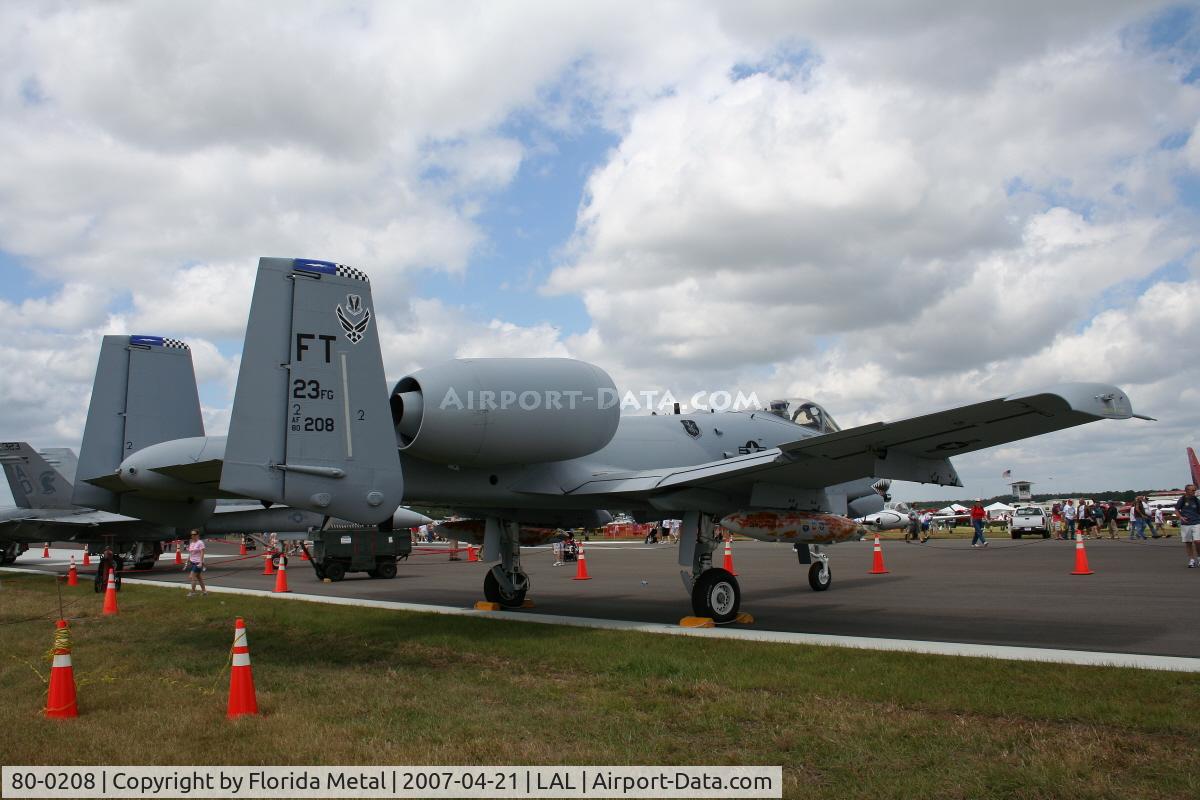 80-0208, 1980 Fairchild Republic A-10C Thunderbolt II C/N A10-0558, A-10