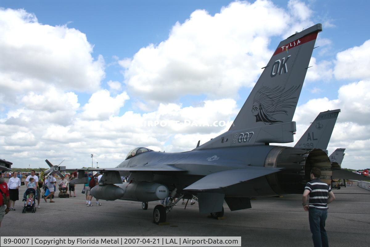 89-0007, 1989 General Dynamics F-16A Fighting Falcon C/N 6H-129, F-16C