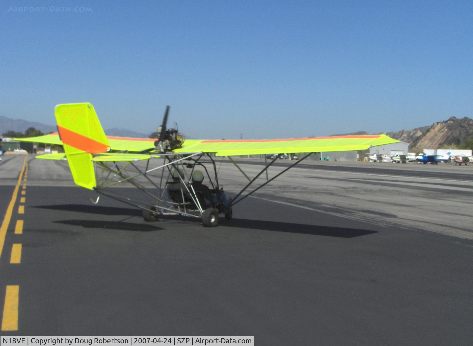 N18VE, 2003 M-Squared Breese 2 C/N 000550, M-Squared BREESE 2 Ultralight, Rotax 503 2 cylinder two-stroke 52 Hp, taxi turn to Rwy 22