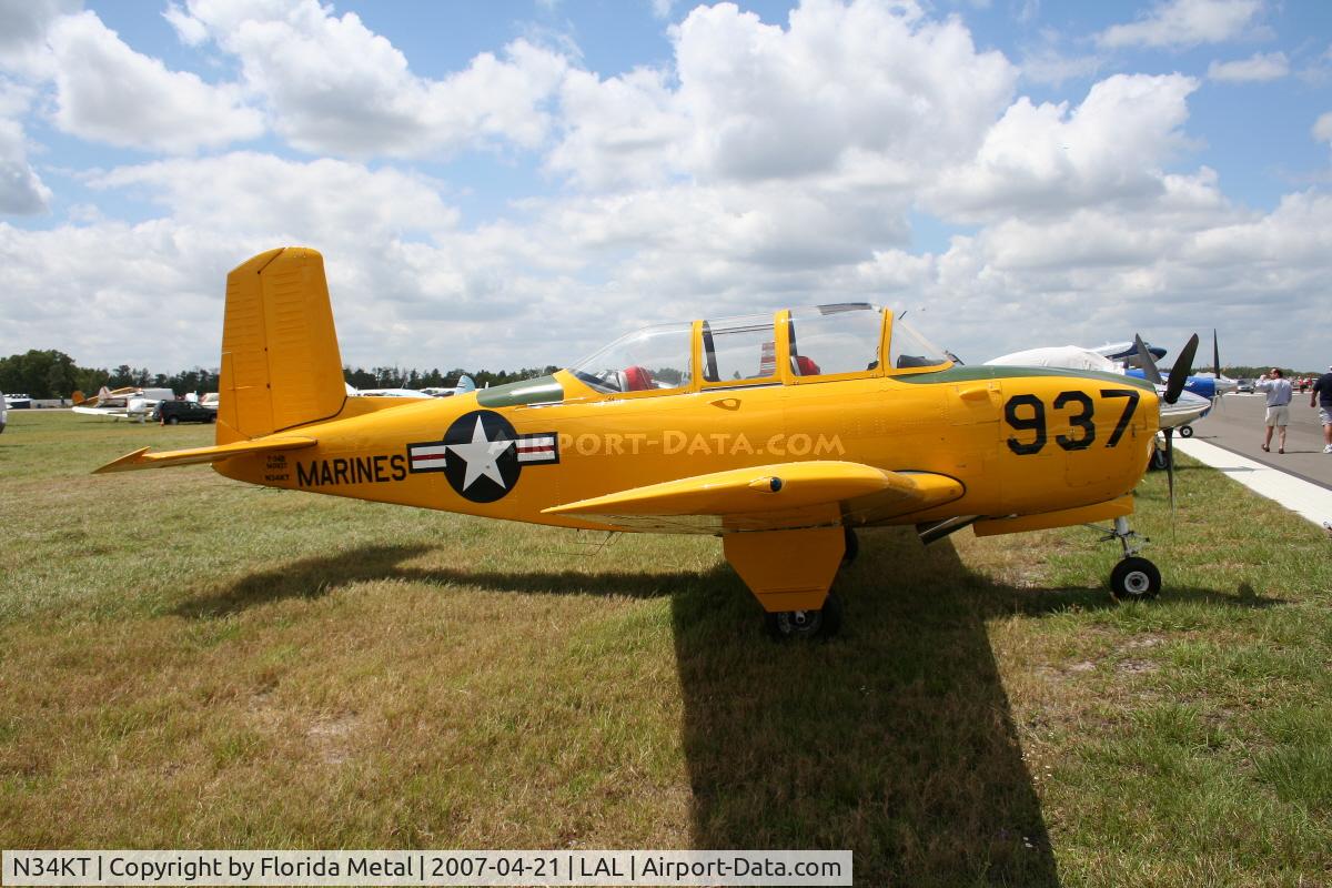 N34KT, 1956 Beech D-45 Mentor C/N BG-271, T-34